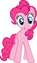 Size: 900x1525 | Tagged: safe, artist:littleponyforever, derpibooru import, pinkie pie, earth pony, pony, g4, :o, female, mare, open mouth, simple background, solo, transparent background, vector