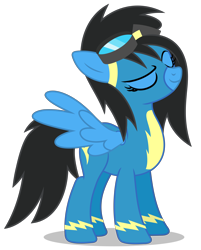 Size: 4478x5572 | Tagged: safe, artist:creedyboy124, derpibooru import, oc, oc only, oc:sarah lee, pegasus, pony, base used, clothes, female, mare, pegasus oc, simple background, solo, spread wings, transparent background, uniform, wings, wonderbolts uniform