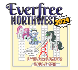 Size: 5352x4792 | Tagged: safe, artist:lytlethelemur, derpibooru import, oc, oc only, earth pony, pony, earth pony oc, everfree northwest, trio