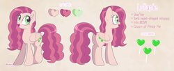 Size: 3104x1272 | Tagged: safe, artist:lullapiies, derpibooru import, oc, oc only, oc:lullapie, pegasus, pony, female, mare, reference sheet, solo