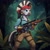 Size: 1024x1024 | Tagged: safe, ai content, derpibooru import, machine learning generated, zecora, anthro, zebra, g4, bandana, clothes, cosplay, costume, ear piercing, earring, ears, female, feminism, fingerless gloves, floppy ears, forest, g.i. joe, generator:google imagen 3.0, gloves, gun, jewelry, jungle, nature, piercing, ponytail, prompter:zerowinger, rifle, shirt, sniper rifle, solo, spirit (gi joe), tree, trousers, weapon