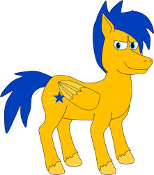 Size: 953x1080 | Tagged: safe, artist:thecanadiantoony2001, derpibooru import, oc, oc only, oc:speedy star, pegasus, male, simple background, solo, transparent background