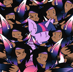 Size: 2187x2173 | Tagged: safe, derpibooru import, twilight sparkle, twilight sparkle (alicorn), oc, alicorn, hybrid, pony