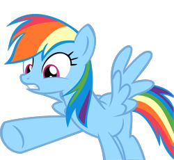 Size: 1864x1716 | Tagged: safe, artist:retroponybro, derpibooru import, rainbow dash, pegasus, pony, g4, female, inkscape, mare, pointing, simple background, solo, transparent background, vector