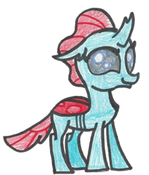 Size: 903x1066 | Tagged: safe, artist:captainquack64, derpibooru import, ocellus, changedling, changeling, g4, 2018, simple background, solo, traditional art, transparent background