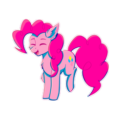 Size: 5000x5000 | Tagged: safe, derpibooru import, pinkie pie, earth pony, pony, g4, absurd resolution, png, simple background, solo, white background