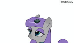 Size: 4096x2372 | Tagged: safe, artist:metaruscarlet, derpibooru import, boulder (pet), maud pie, earth pony, pony, g4, duo, simple background, white background