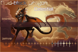 Size: 1278x856 | Tagged: safe, artist:spika, derpibooru import, oc, oc only, dracony, dragon, hybrid, pony, adoptable, cloven hooves, dragon wings, horns, leonine tail, male, solo, spirit, stallion, tail, unshorn fetlocks, wings