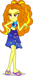 Size: 2039x4676 | Tagged: safe, artist:dustinwatsongkx, derpibooru import, adagio dazzle, human, equestria girls, g4, clothes, clothes swap, female, sarong, simple background, solo, swimsuit, swimsuit swap, transparent background, trixie's beach shorts swimsuit