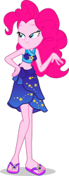 Size: 1579x4044 | Tagged: safe, artist:dustinwatsongkx, derpibooru import, pinkie pie, human, equestria girls, g4, belly, belly button, clothes, female, sarong, simple background, solo, swimsuit, transparent background, trixie's beach shorts swimsuit