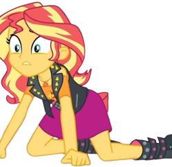 Size: 2590x2520 | Tagged: safe, derpibooru import, edit, edited screencap, editor:homersimpson1983, screencap, sunset shimmer, human, equestria girls, g4, background removed, female, not a vector, solo