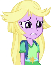 Size: 1996x2520 | Tagged: safe, derpibooru import, edit, edited screencap, editor:homersimpson1983, screencap, twilight sparkle, human, equestria girls, g4, background removed, backpack, clothes, not a vector, solo, wig