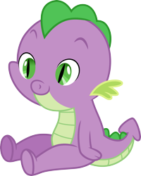 Size: 3000x3742 | Tagged: safe, artist:cloudy glow, derpibooru import, spike, dragon, g4, season 1, the cutie mark chronicles, baby, baby dragon, baby spike, cute, male, simple background, solo, spikabetes, transparent background, vector, wingless spike, younger