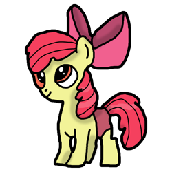 Size: 1024x1024 | Tagged: safe, artist:background_pon3, derpibooru import, apple bloom, earth pony, pony, g4, bow, clothes, digital art, female, hair bow, panties, simple background, solo, transparent background, underwear