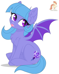 Size: 3160x4000 | Tagged: safe, artist:r4hucksake, derpibooru import, oc, oc:velvet facade, bat pony, pony, female, mare, simple background, solo, tongue, tongue out, transparent background