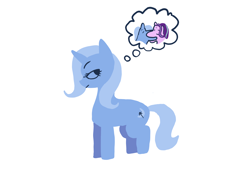 Size: 4960x3508 | Tagged: safe, artist:doofrabbit, derpibooru import, starlight glimmer, trixie, pony, unicorn, g4, duo, duo female, female, funny, gay, horn, lesbian, male, minimalist, shipping, simple background, startrix, white background