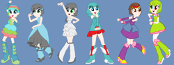 Size: 1520x569 | Tagged: safe, artist:medabotandronica, derpibooru import, oc, oc only, equestria girls, g4, boots, cowboy hat, equestria girls oc, equestria girls-ified, fall formal outfits, hat, high heel boots, shoes, solo