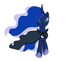 Size: 900x724 | Tagged: safe, artist:bronyboy, derpibooru import, princess luna, alicorn, pony, g4, cloak, clothes, female, mare, simple background, solo, transparent background, vector