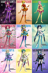 Size: 828x1242 | Tagged: safe, derpibooru import, applejack, fluttershy, pinkie pie, rainbow dash, rarity, twilight sparkle, human, g4, humanized, mane six, sailor moon (series), sailor senshi maker