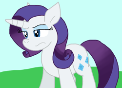 Size: 964x695 | Tagged: safe, artist:cmara, derpibooru import, rarity, unicorn, g4, female, horn, solo