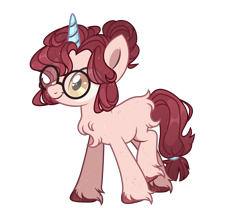 Size: 3600x3000 | Tagged: safe, artist:kreedie, derpibooru import, oc, oc only, oc:sugar spoon, pony, unicorn, ambiguous gender, blank flank, chest fluff, fluffy, glasses, hair bun, hairband, high res, horn, ponysona, simple background, solo, transparent background, unicorn oc, unshorn fetlocks