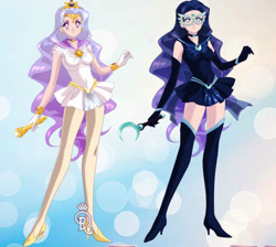 Size: 631x565 | Tagged: safe, derpibooru import, princess celestia, princess luna, equestria girls, g4, sailor moon (series), sailor senshi maker, solo