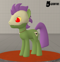 Size: 1865x1920 | Tagged: safe, artist:gradiusfanatic, derpibooru import, oc, oc only, oc:shuffle, earth pony, 3d, earth pony oc, male, solo, source filmmaker, stage.bsp, tribal pony