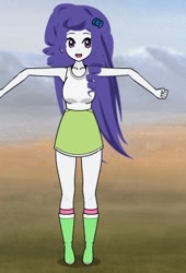 Size: 268x393 | Tagged: safe, derpibooru import, rarity, human, equestria girls, g4, boots, clothes, clothes swap, cropped, kisekae, shirt, shoes, skirt, socks, solo