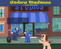 Size: 8000x6400 | Tagged: safe, artist:cranberry-tofu, derpibooru import, oc, oc only, oc:curly mane, oc:obsidian, oc:think pink, original species, pony, sheep, absurd resolution, meme, paint, sheep pony, trollface, umbra pony