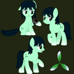 Size: 5200x5200 | Tagged: safe, artist:cranberry-tofu, derpibooru import, oc, oc only, oc:coolmint, earth pony, pony, absurd resolution, female, mare, pipbuck, simple background, solo