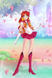 Size: 400x600 | Tagged: safe, derpibooru import, sunset shimmer, equestria girls, g4, outdoors, sailor moon (series), solo