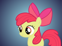 Size: 1024x768 | Tagged: safe, artist:ponies-in-reverse, derpibooru import, apple bloom, pony, g4, adobe animate, adobe flash, female, filly, foal, gradient background, puppet rig, solo