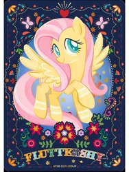 Size: 1080x1440 | Tagged: safe, derpibooru import, fluttershy, pegasus, pony, series:卡游辉月六, g4, card, english, female, kayou, merchandise, official, solo, text, trading card