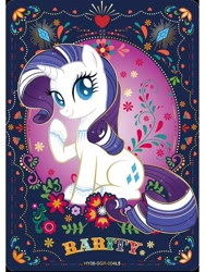 Size: 1080x1440 | Tagged: safe, derpibooru import, rarity, pony, unicorn, series:卡游辉月六, g4, card, english, female, horn, kayou, merchandise, official, solo, text, trading card