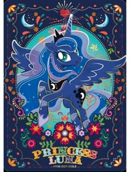 Size: 1080x1440 | Tagged: safe, derpibooru import, princess luna, alicorn, pony, series:卡游辉月六, g4, card, concave belly, english, ethereal mane, female, head turn, kayou, mare, merchandise, official, solo, text, trading card