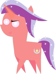 Size: 743x975 | Tagged: safe, artist:carrotorangelight, derpibooru import, oc, oc only, oc:spectrum scarlet, pony, unicorn, horn, looking at you, magic, pointy ponies, simple background, solo, transparent background