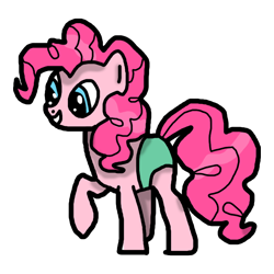 Size: 1024x1024 | Tagged: safe, artist:background_pon3, derpibooru import, pinkie pie, earth pony, pony, g4, clothes, digital art, female, panties, pants, party pony, pinkamena diane pie, simple background, solo, transparent background, underwear