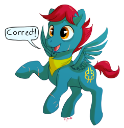 Size: 878x902 | Tagged: safe, artist:c-puff, derpibooru import, oc, oc only, pegasus, pony, fanfic:chaotic neutral, fanfic art, scar, simple background, smiling, solo, transparent background, vector