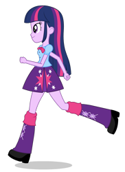 Size: 764x1052 | Tagged: safe, artist:cwt10101, derpibooru import, twilight sparkle, human, equestria girls, g4, female, running, simple background, solo, transparent background