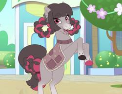 Size: 3630x2800 | Tagged: safe, derpibooru import, edit, edited screencap, screencap, oc, oc only, oc:morbidcuriosity, earth pony, female, mare, solo, style emulation, wild manes, wild manes oc, wild manesified