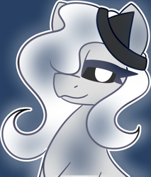 Size: 1866x2195 | Tagged: safe, artist:askhypnoswirl, derpibooru import, oc, ghost, ghost pony, undead, eyelashes, female, lidded eyes, mare, smiling, solo, unnamed oc