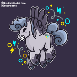 Size: 2500x2500 | Tagged: safe, artist:redpalette, derpibooru import, oc, oc:storm cloud, pegasus, body markings, cute, eyes closed, flying, freckles, male, pegasus oc, smiling, spread wings, stallion, unshorn fetlocks, wings