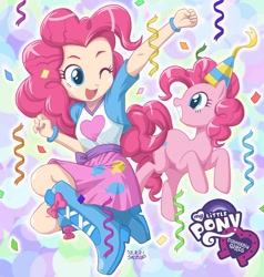 Size: 750x789 | Tagged: safe, artist:uotapo, color edit, derpibooru import, edit, editor:overlord 2, pinkie pie, earth pony, human, equestria girls, g4, boots, human coloration, light skin, light skin edit, shoes, skin color edit