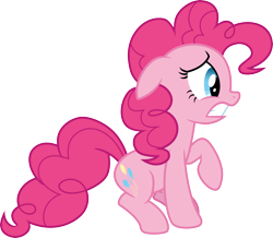 Size: 3442x3000 | Tagged: safe, artist:cloudy glow, derpibooru import, pinkie pie, earth pony, pony, a friend in deed, g4, female, mare, simple background, solo, transparent background, vector