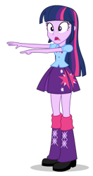 Size: 558x1058 | Tagged: safe, artist:cwt10101, derpibooru import, twilight sparkle, human, equestria girls, g4, female, simple background, solo, transparent background, twilight sparkle's skirt, vector