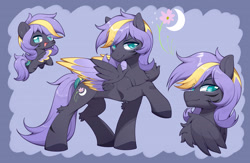 Size: 2717x1772 | Tagged: safe, artist:blue eye, derpibooru import, oc, oc only, oc:moonlit flower, pegasus, female, mare, solo