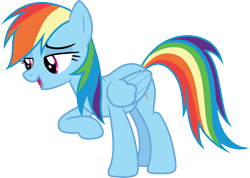 Size: 4215x3000 | Tagged: safe, artist:cloudy glow, derpibooru import, rainbow dash, pegasus, pony, father knows beast, g4, female, high res, mare, simple background, solo, transparent background, vector