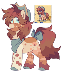 Size: 4975x5499 | Tagged: oc name needed, safe, artist:crazysketch101, derpibooru import, earth pony, pony, bandana, bow, cowboy hat, hat, pony town, simple background, solo, transparent background