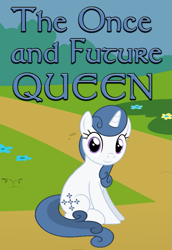 Size: 545x792 | Tagged: safe, artist:saddlesoapopera, derpibooru import, majesty, pony, unicorn, fanfic:the once and future queen, g1, g4, fanfic, fanfic art, fanfic cover, female, g1 to g4, generation leap, horn, mare, outdoors, solo