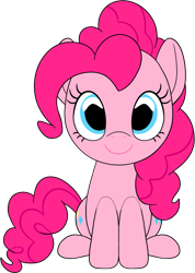 Size: 711x1000 | Tagged: safe, artist:youtooz, derpibooru import, pinkie pie, earth pony, pony, g4, cute, diapinkes, female, front view, mare, simple background, smiling, solo, transparent background, youtooz